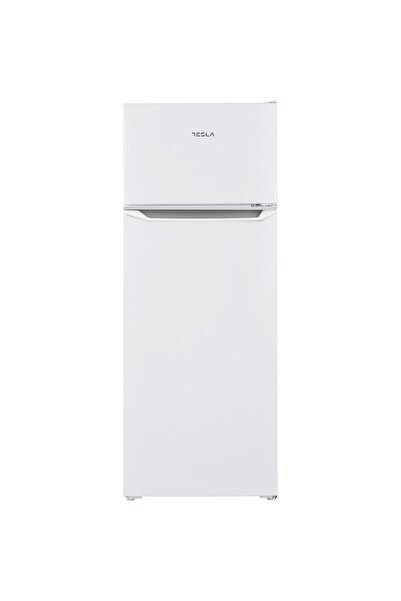 TESLA Two-door refrigerator RD2101EH, 206 l, Class E, LED lighting, H 142.6 c...