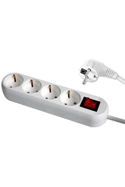 OEM Extension cord PS-4X7S, 4 sockets, 7 m (White)