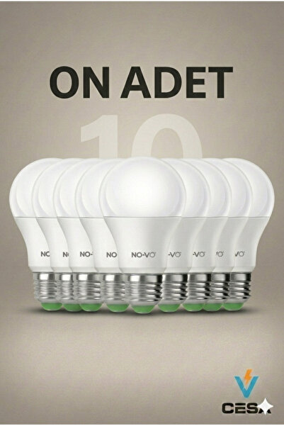 cesaa elektirik Novo 9w Led Ampül Beyaz Işık 6500k 60w 10 adet