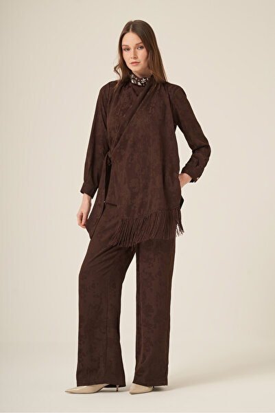 FTZ WOMEN Women's Jacquard Suit Brown 31330