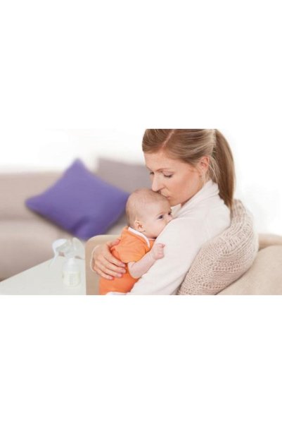 Philips Avent Pompa pentru san manuala cu biberon pentru hranire naturala SCF330/20