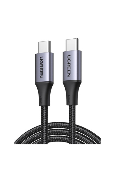 Ugreen Cablu 45068, USB-C la USB-C, 100W, Super Fast Power Delivery, 2m, Negru