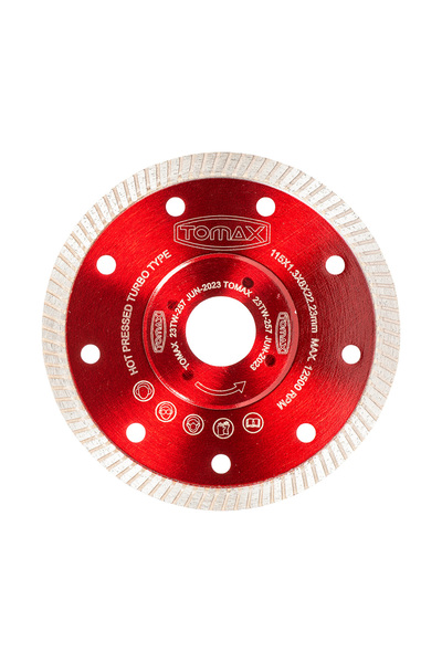 Tomax HASSAS SERAMİK FAYANS KESİCİ İNCE 115 x 1.3 x 22 mm