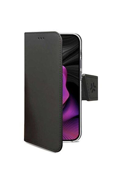 Celly Husa de protectie Wally pentru iPhone 15 Plus, Negru