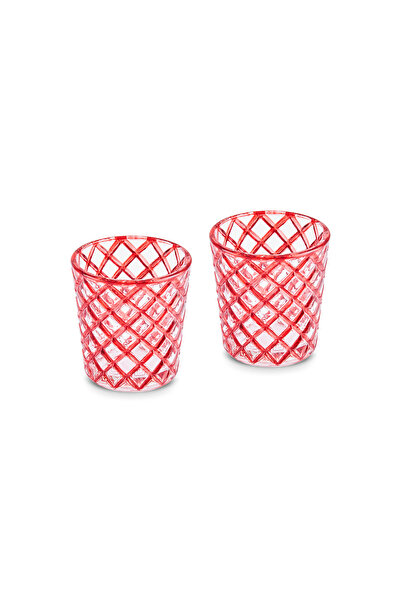 Karaca Vetna 2'li Kahve Yanı Bardağı Kırmızı