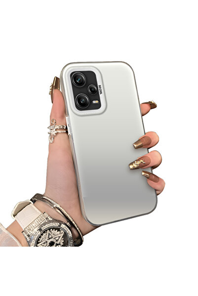 ucuc Redmi Note 12 Pro 5G Uyumlu Sert Akrilik Arka Silikon Kenar Lens Koruma ...