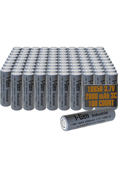 I Gen I-Gen Industrial E001 Inr 18650 3.7V 2000 Mah 3c 7.4WH Li-Ion Şarjlı Pi...