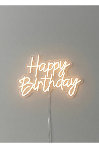 Happy Birthday Işıklı Neon Led Tabela