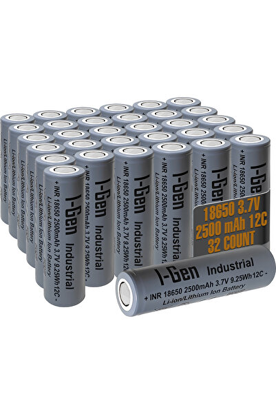 I Gen Industrial E003 Inr 18650 3.7V 2500 Mah 12C 9.25WH Li-Ion Şarjlı Pil Dü...