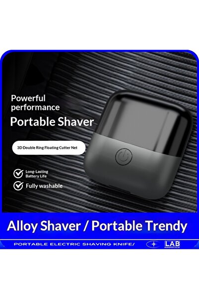 OrientC ماكينة حلاقة كهربائية محمولة مصنوعة من سبيكة معدنية - رأس ثلاثي الأبع...