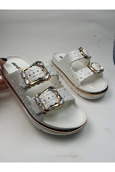 Nstil Dnevne ženske Papuče parova Sa kopčom zlatne detaljne Sa deznom udobne ...