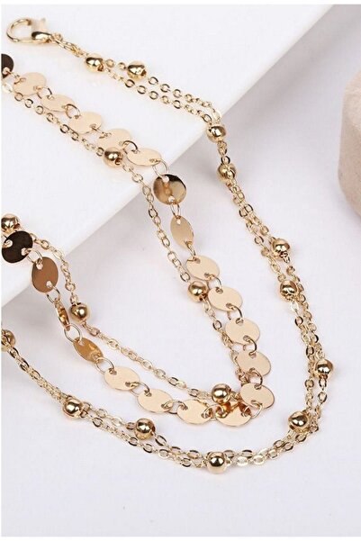 stainless steell Gold Color Mini Beach 4-Piece Anklet Set