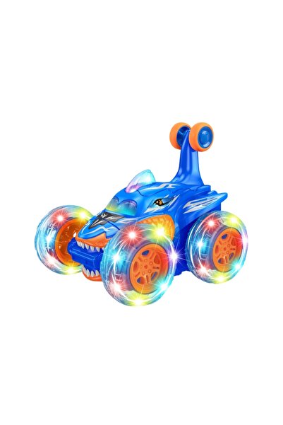 Noname Blue Stunt Car Toy with Rc 2.4G, lights and battery