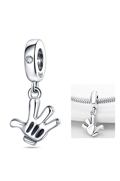 Choice PAD005 Cute Hand Pendant Charm Beads For Original 3mm 925 Silver Brace...