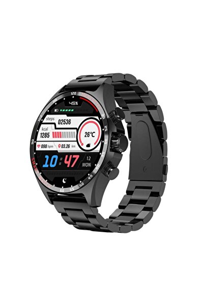 Bagajon Kalobee SK27 Business Amoled Ekran Metal / Deri / Silikon Kordonlu Ak...