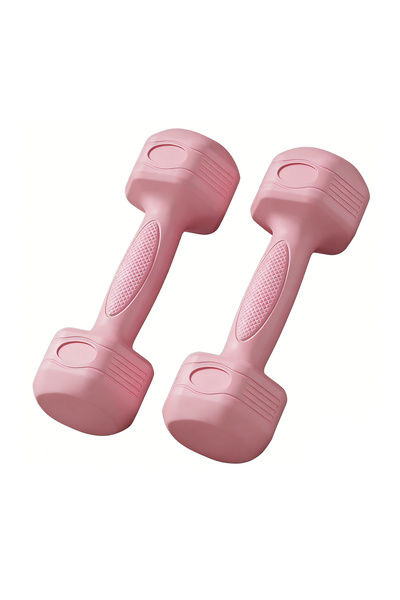 Sumkyle أثقال يدوية على شكل دمبل للتمرين وتقوية العضلات، لون وردي، زوج