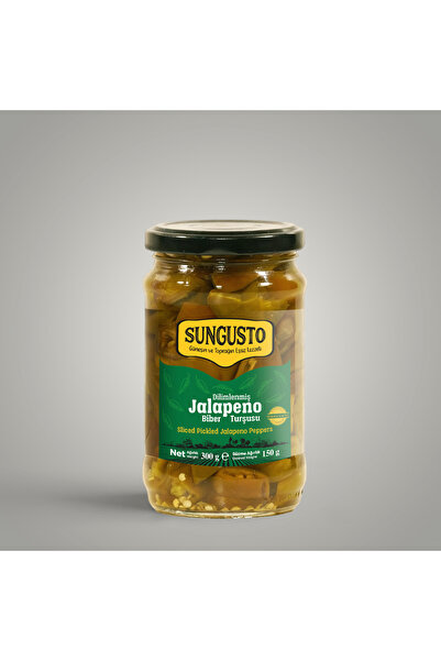 SUNGUSTO - Dilimlenmiş Jalapeno Biber Turşusu 320 cc Cam