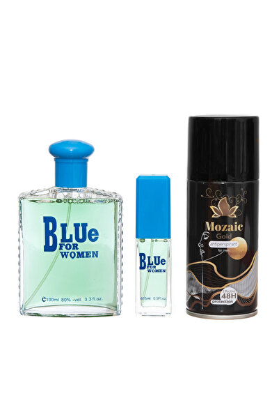 HANNAH'S SECRET SET CADOU femei Blue For Women – Apă de Parfum 100 ml + Mini ...