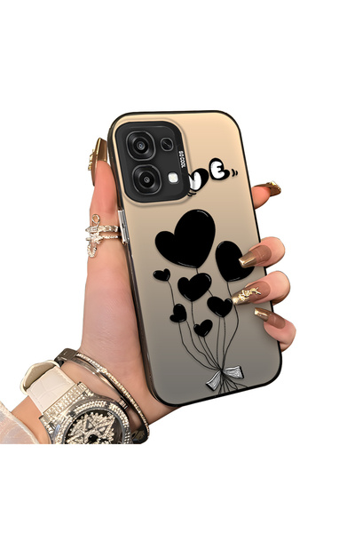 ucuc حافظة هاتف سيليكون واقية متوافقة مع هاتف اوبو F31 من نوع Heart Balloon م...