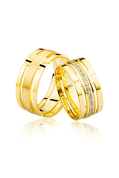 Harem Altın Lazer Kesim Altın Alyans 1104