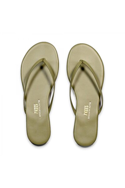 Tkees Ženske zelene klasične stilske dnevne papuče Papuče