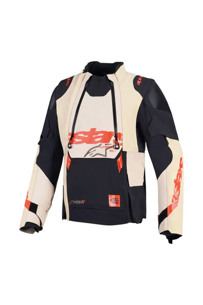 Alpinestars Halo Pro DS Korumalı Motosiklet Montu Krem Siyah