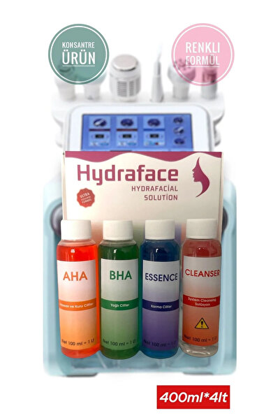 hydrafacial HYDRAFACE SOLÜSYON SETI AHA BHA ESSENCE CLEANSER 4lü