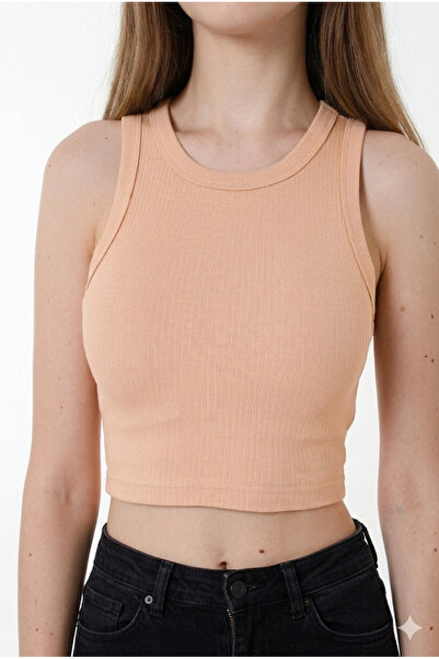 Nicoletta Ženska majica bez rukava Skraćeni kroj Sa širokim bretelama Pamuk k...