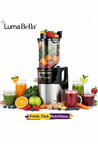 Luma Bella Cold Press Juicer, 800W Juicer Machines with 5.1" Wide Feed Chute ...