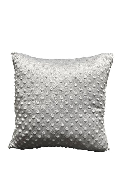 Decostof Textile Minky pillow 40x40 cm gray