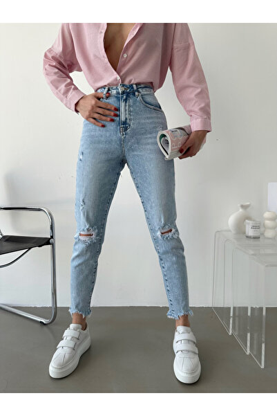 ADAMODA.RO Mom fit ripped jeans