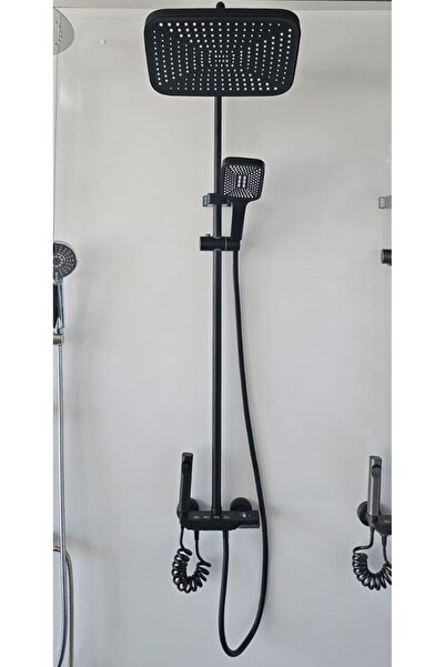 Vival PİYANO BLACK DUŞ SETİ ŞIK TASARIM PASLANMAZ VE ÇOKLU FONKSİYON KENDİNDE...