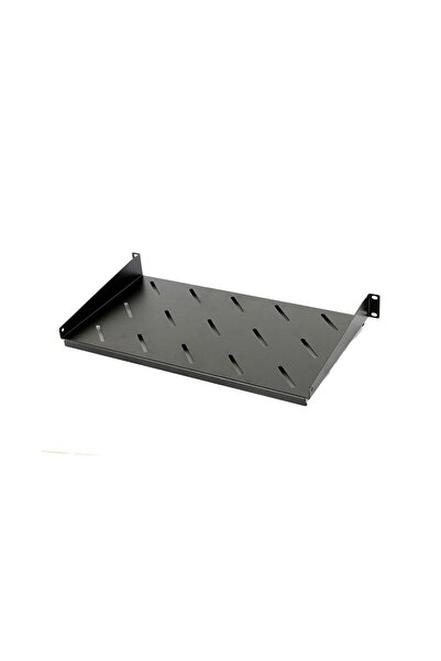Dateup Raft fix 19" RAL 9005, 1U, 300mm, fixare fata in 2 puncte, sarcina 30kg