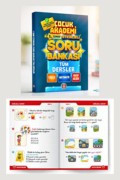 Çocuk Akademi 1. ve 2. Sınıf Tüm Dersler Soru Bankaları Eko Paket