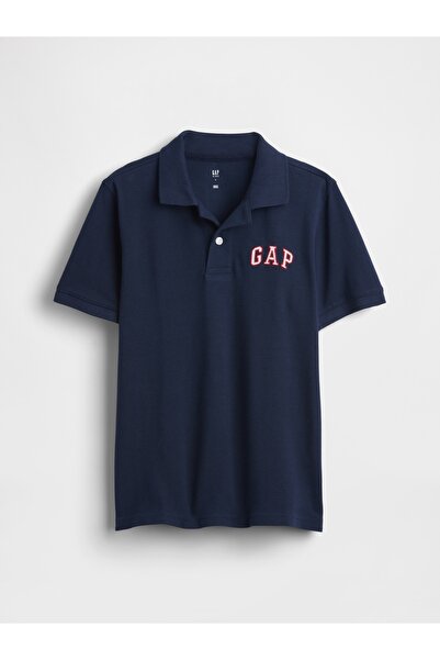 GAP Erkek Çocuk Lacivert Logo Polo Yaka T-Shirt