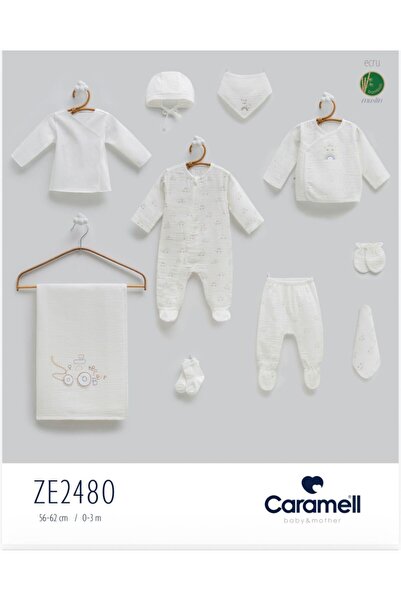 Caramell First Car Muslin Outfits Set of 10