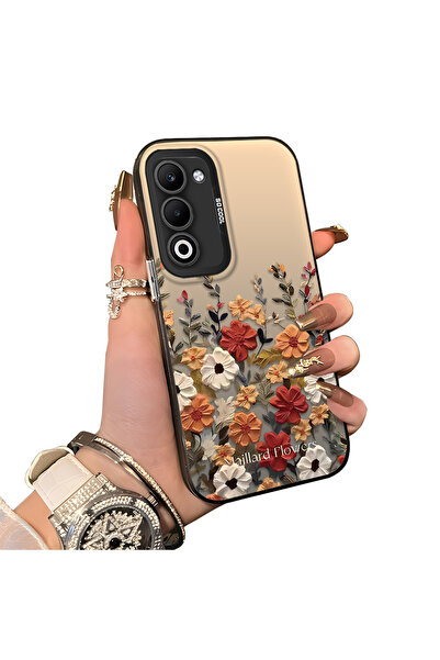 ucuc Oppo A5 4G/5G Uyumlu Sert Akrilik Arka Silikon Kenar Lens Koruma Kılıf G...