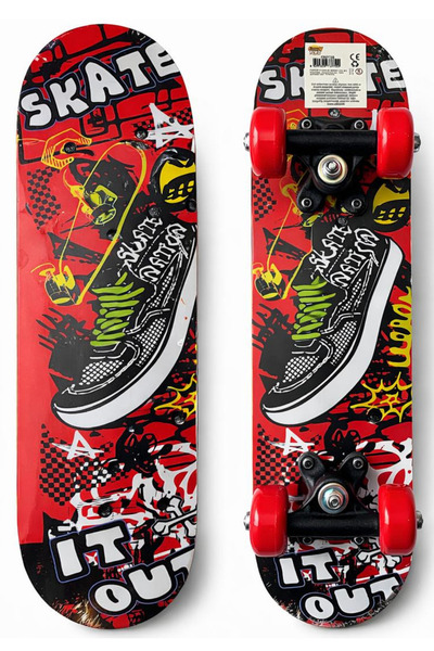 Sportaj 45 cm Çocuk Kaykay İlk Kaykayım 3-5 Yaş Küçük Boy 7 Katmanlı Ahşap