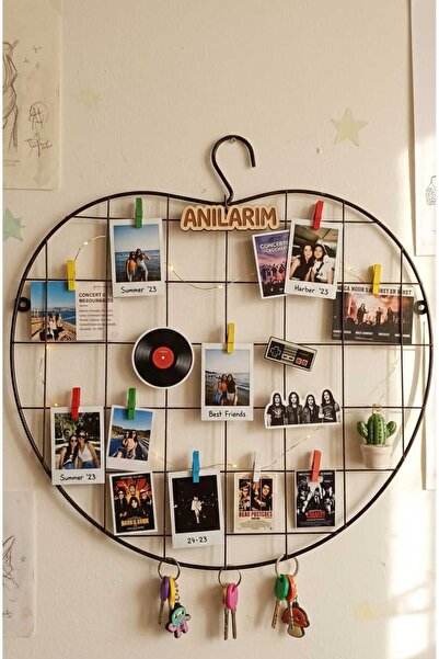 fullreyon Genç Odası Resim ve Not Askısı, Ofis, Atölye, Okul Not Panosu (LED ...