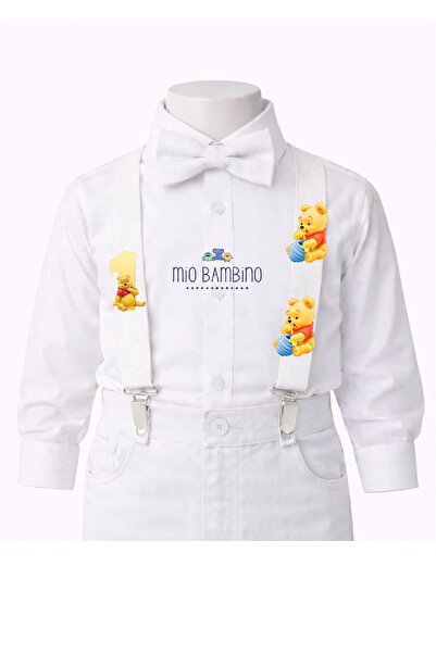 MİO BAMBİNO Winnie the Pooh Concept Suspender Bow Tie 1 Year Old Special Day ...
