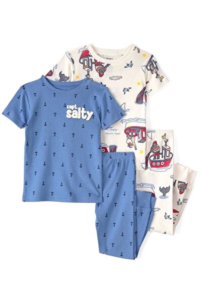 Carter's Σετ Πιτζάμες 4 τεμαχίων για αγόρια Μπλε 2U596710