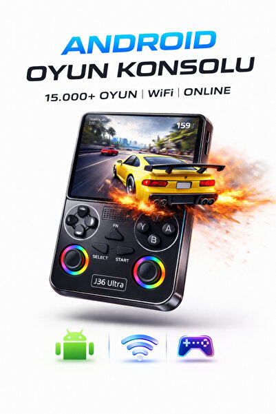 Omaze J36 Ultra Android Oyun Konsolu Güncel El Atarisi 15.000 Oyun Hd Ekran R...