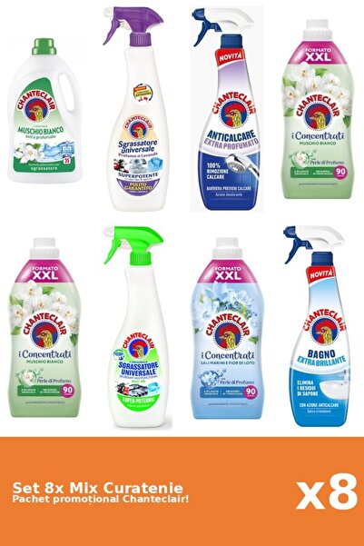 Chanteclair Set 8 Mix Curatenie Chanteclair: Lamaie, Lotus, Clasic, Parfumat,...
