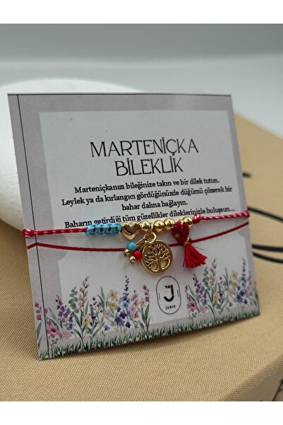 Jerie Hayat Ağacı ve Kalp Marteniçka Bileklik