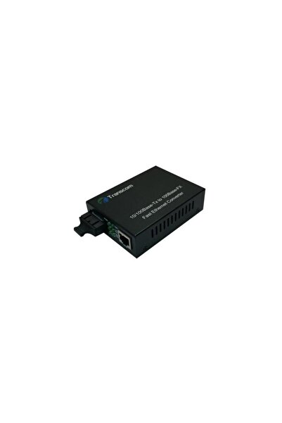 Transcom Media converter 10/100M 1310/1550nm WDM, Type A Singlemode 25km, SC ...