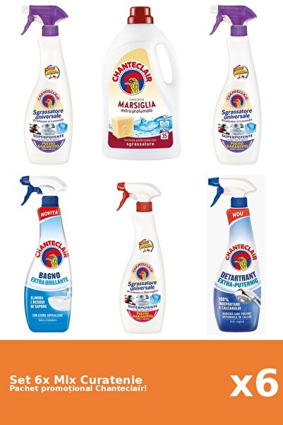 Chanteclair Set 6 Mix Curatenie Chanteclair: Clasic, Puternic, Mosc Alb, Mars...