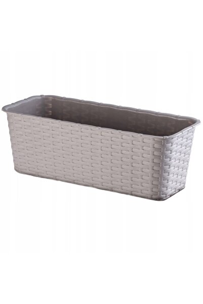 KADAX Cutie de balcon 40 cm Ghiveci de flori Suport pentru flori de balcon bej