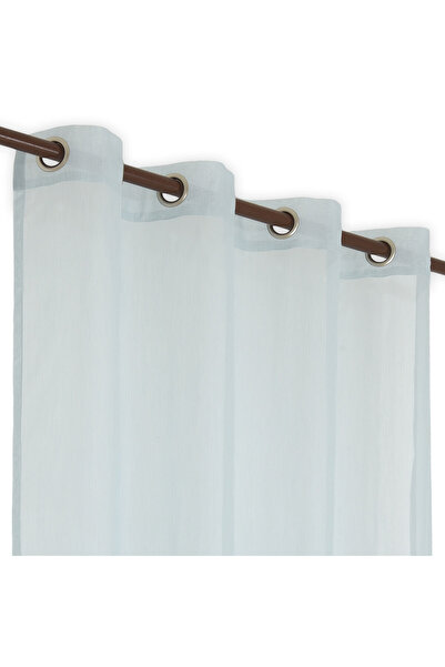 DECOMEX Perdea cu inele metalice LETY 150x260cm bleu