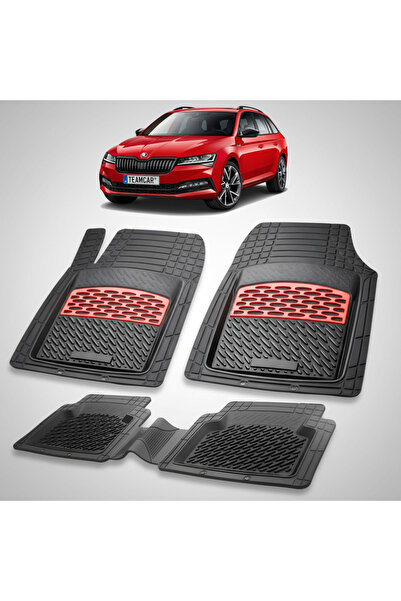TEAMCAR Covorase Skoda Superb III Compatibile Combi Facelift 2019-2024 | Red