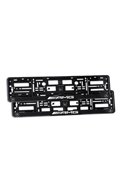 MERCEDES Set of 2 AMG License Plate Holders,